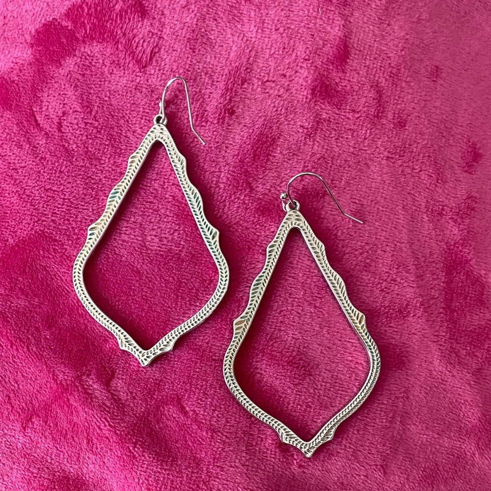 Kendra Scott Silver Dangle Earrings